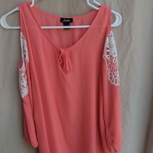 Blouse with cutout details